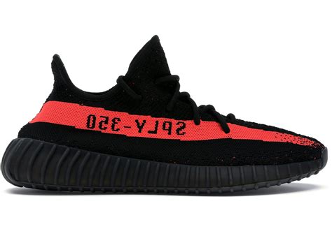 adidas Yeezy Boost 350 V2 Black Red Men's 